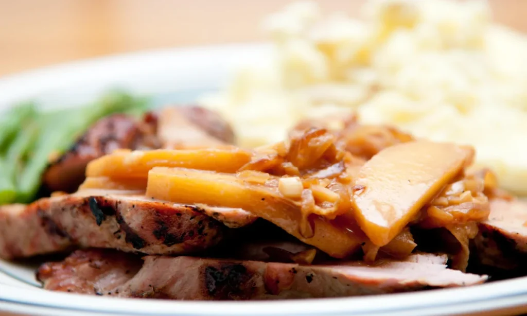 Honey Mustard Pork with Apples