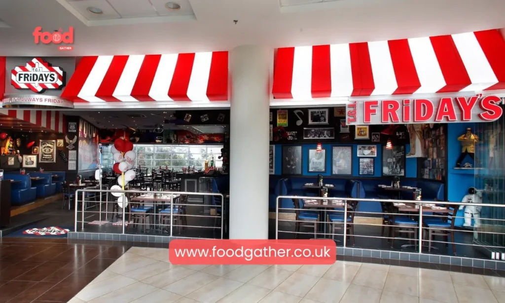 TGI Fridays Restuarant Menu Prices UK