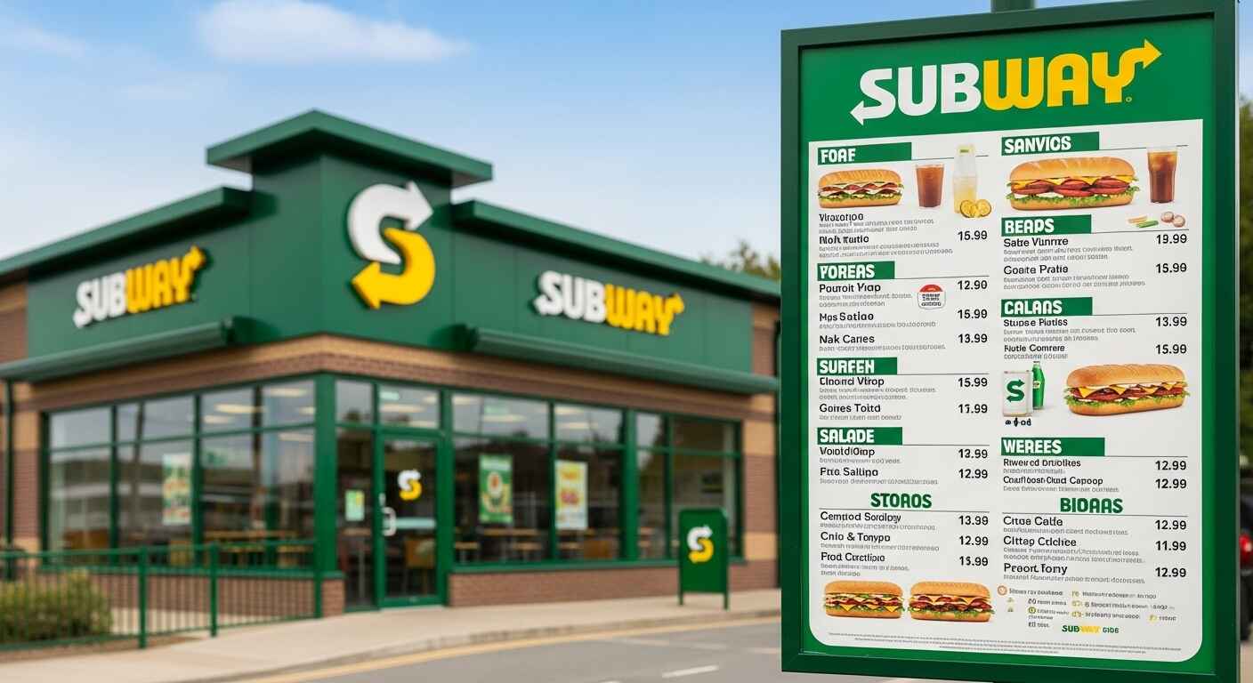 Subway Menu Prices UK