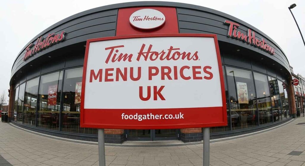 Tim Hortons Menu Prices UK