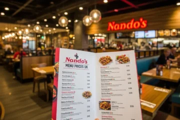 Nando Menu Prices UK
